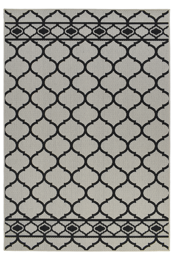 LATTICE WHITE WITH BLACK